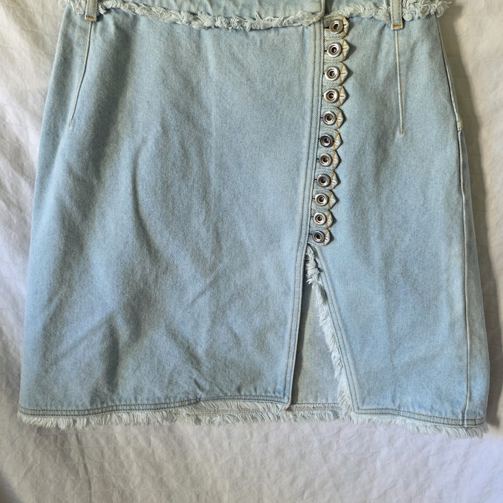 Paco Rabanne Light Blue Mini Skirt